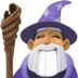 🧙🏽‍♂️ man mage: medium skin tone display on Facebook